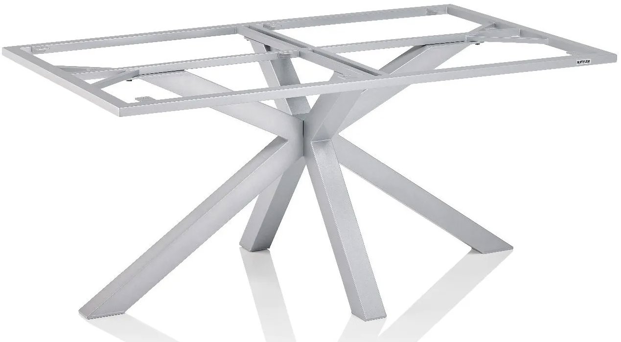 KETTLER Stolová kostra X-LEG 160 × 95 cm, strieborná