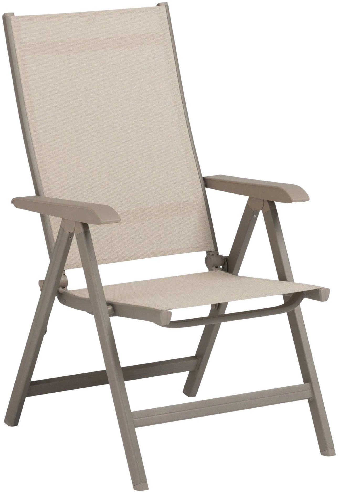Kettler Basic Plus Polohovacie hliníkové kreslo taupe/béžové