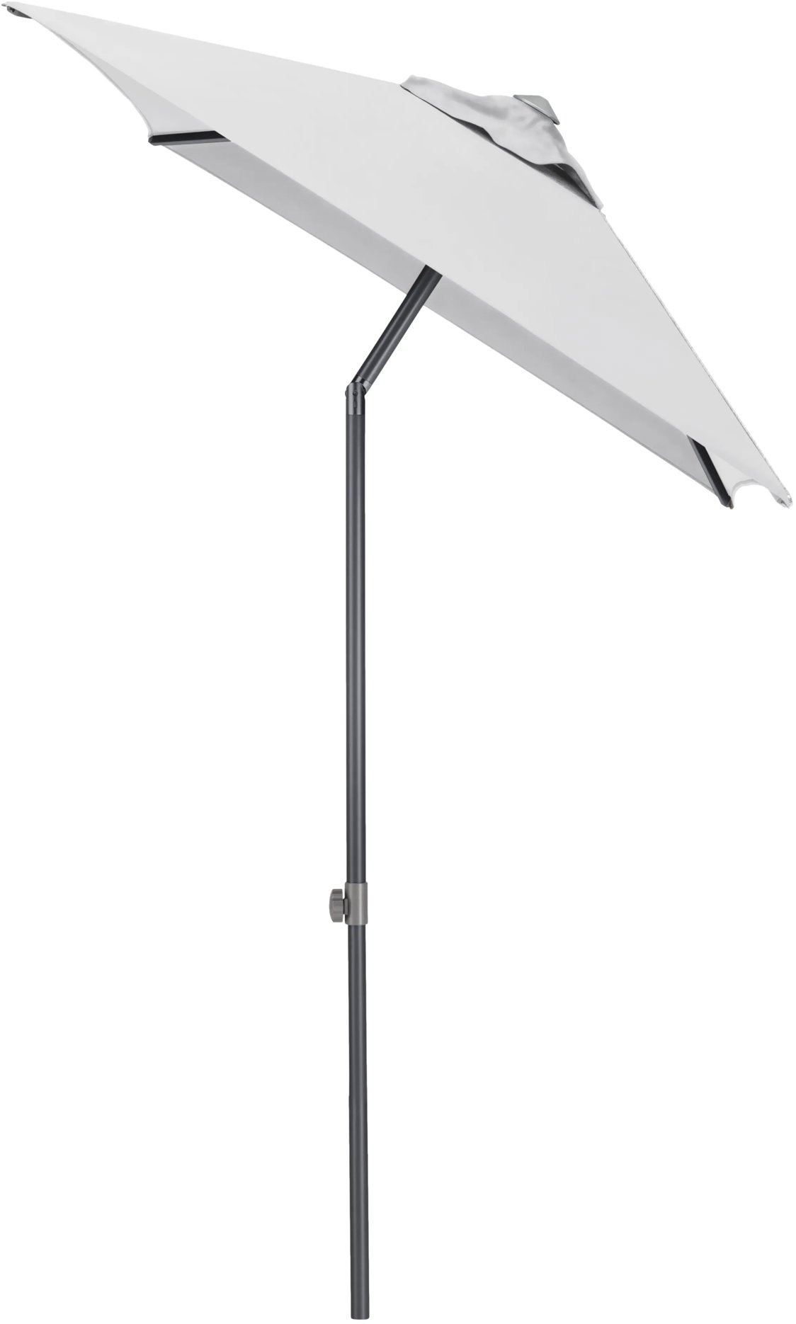 KETTLER Slnečník Easy push 150 × 210 cm, matný antracit/svetlo sivý, vodoodolný