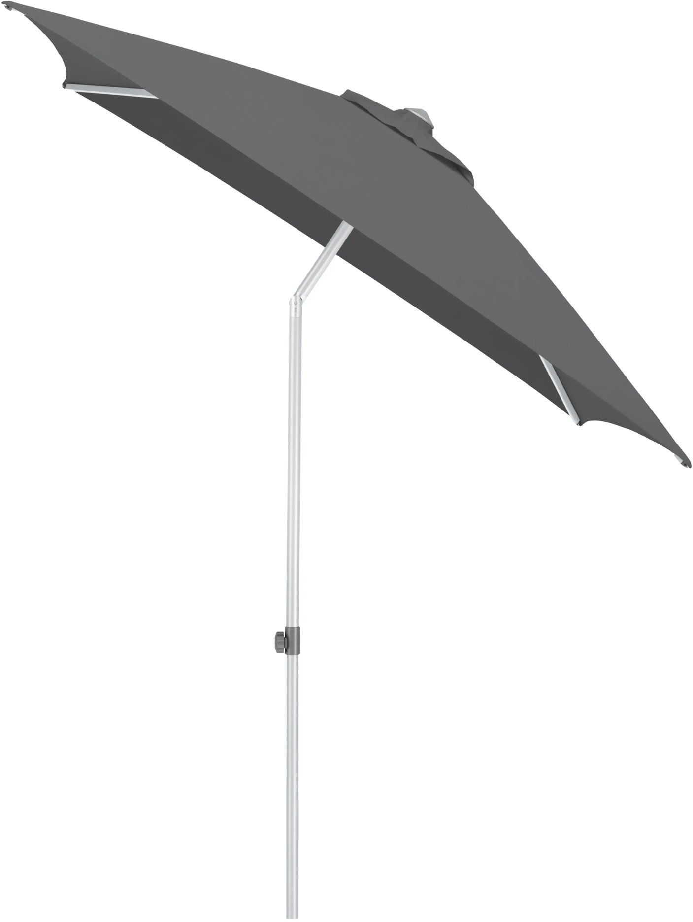 KETTLER Slnečník Easy push 200 × 200 cm, strieborný/antracit, vodoodolný