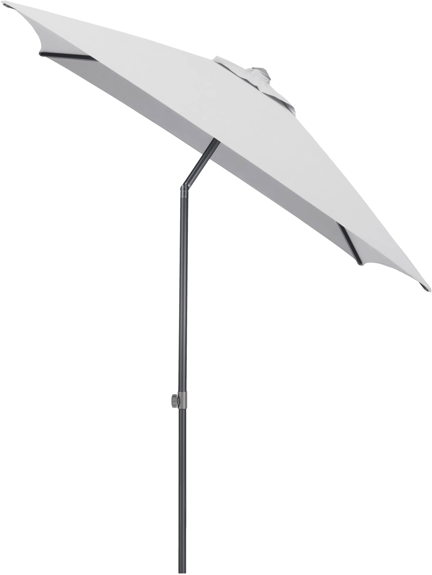 KETTLER Slnečník Easy push 200 × 200 cm, matný antracit/svetlo sivý, vodoodolný