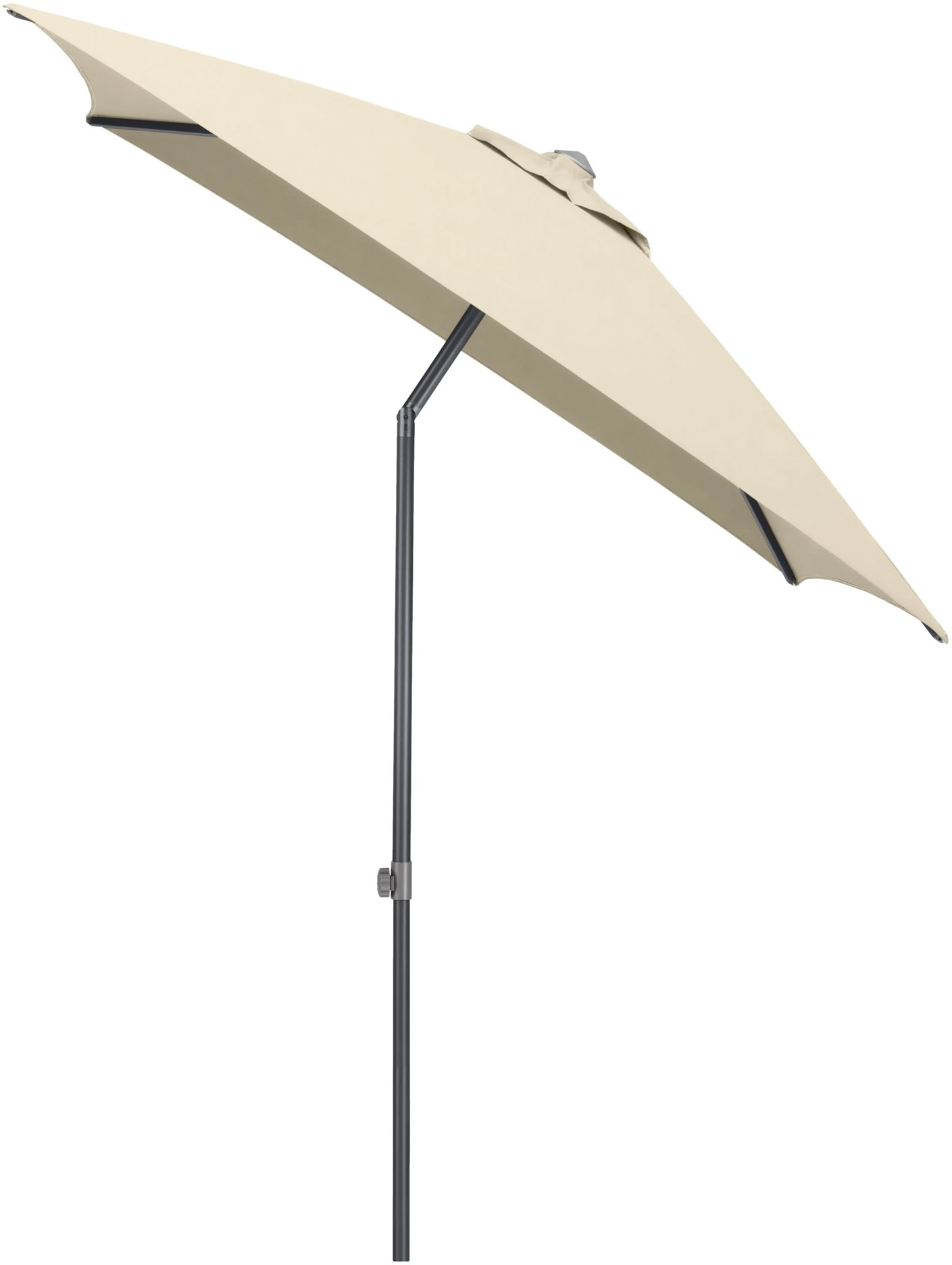 KETTLER Slnečník Easy push 200 × 200 cm, matný antracit/béžový, vodoodolný