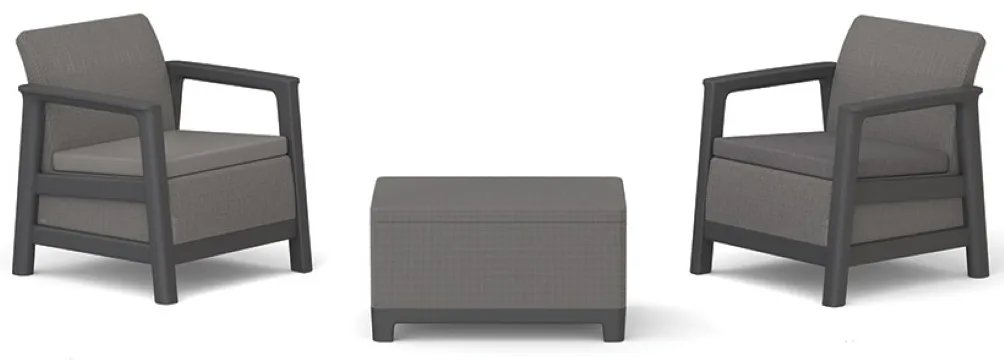Keter SCANDI LINEA BALCONY Mountain Grey/Grafit