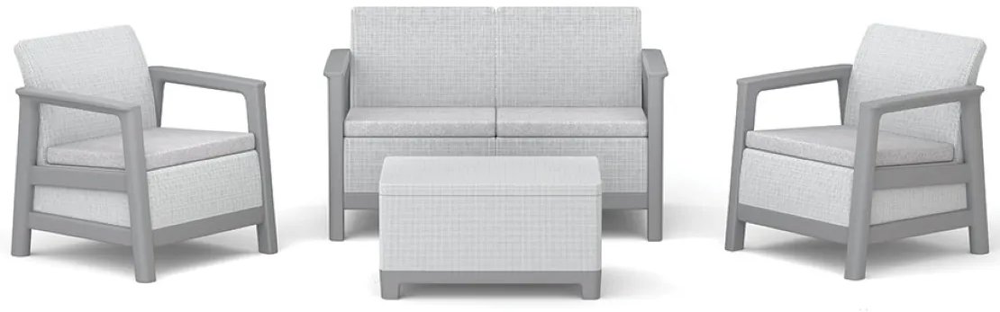 Keter SCANDI LINEA SET Ash grey/Storm Grey
