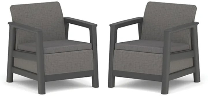Keter SCANDI LINEA DUO SADA – mountain grey/grafit