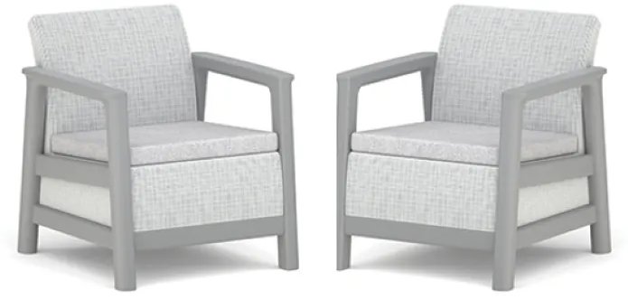 Keter SCANDI LINEA DUO SADA – ash grey/storm grey