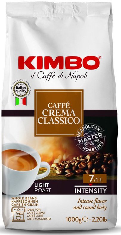 Kimbo Retail Caffé Crema Classico 1000 g zrnková