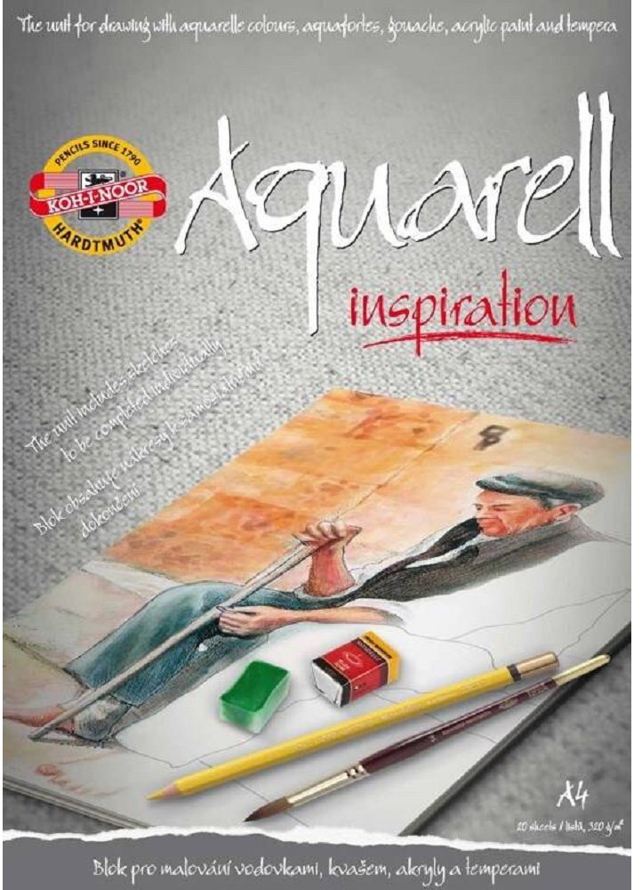 KOH-I-NOOR Aquarell Inspiration A4, 250 g/m2, 20 listů