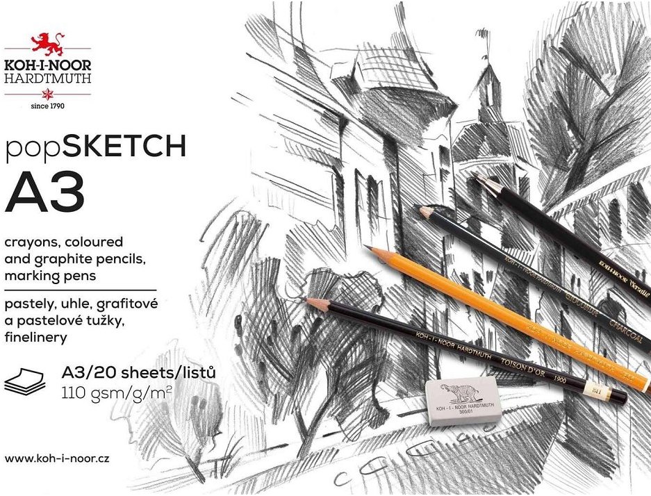 KOH-I-NOOR 9920 SKETCH A3, 110 g/m2, 20 listů