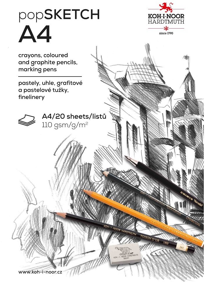 KOH-I-NOOR 9920 SKETCH A4, 110 g/m2, 20 listov