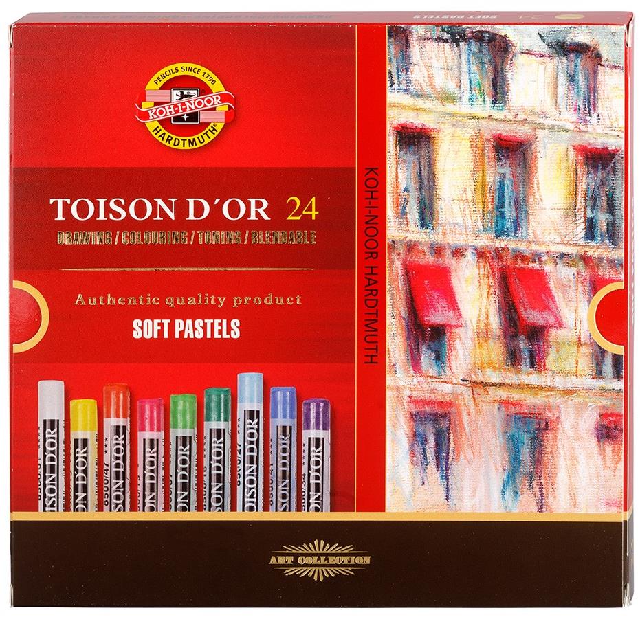 Koh-i-noor TOISON D´OR 8514/24 – prašné kriedy – 24 ks