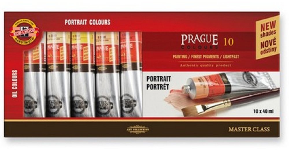 KOH-I-NOOR Súprava portrét PRAHA, 10× 40 ml