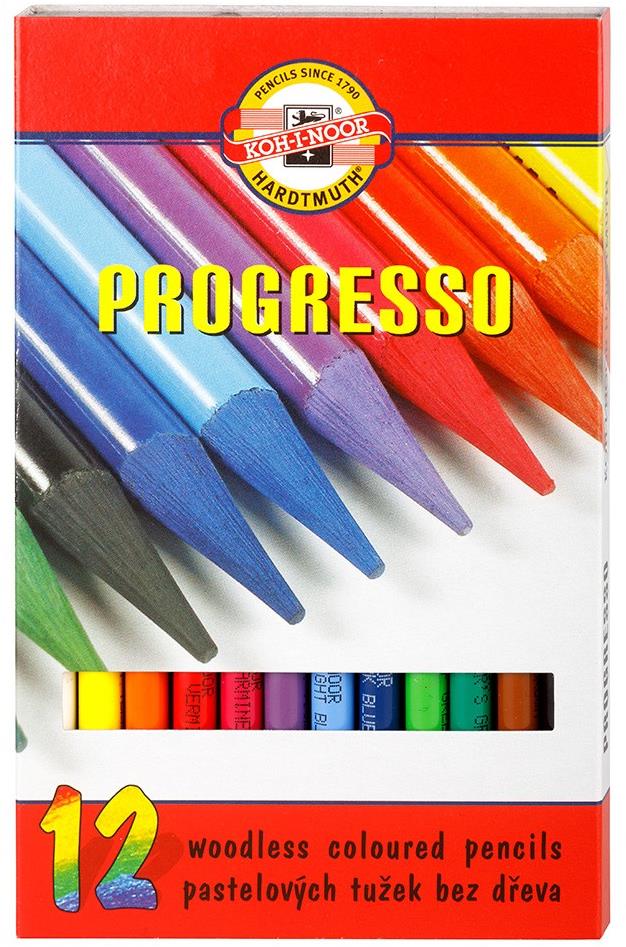 Koh-i-noor PROGRESSO 8756/12 – pastelky v laku – 12 ks