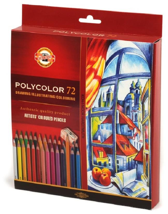 Koh-i-noor POLYCOLOR 3837/72 – umelecké pastelky – 72 ks