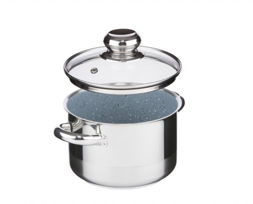 Kolimax Hrniec s pokrievkou Cerammax Pro Standard 15 cm, 1,5 l, granit sivý