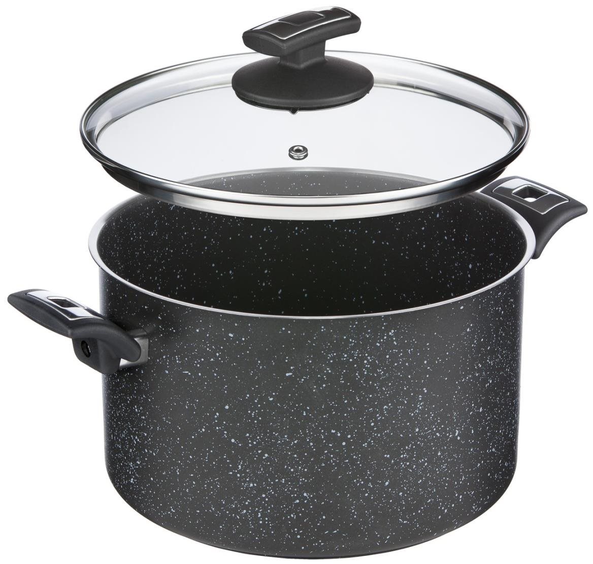Kolimax Hrniec s pokrievkou Black Granitec 26 cm / 8,0 l