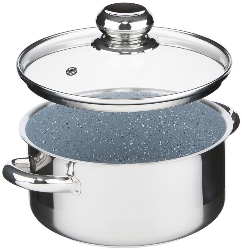 Kolimax Rajnica s pokrievkou Cerammax Pro Standard 18 cm, 2 l, granit sivá