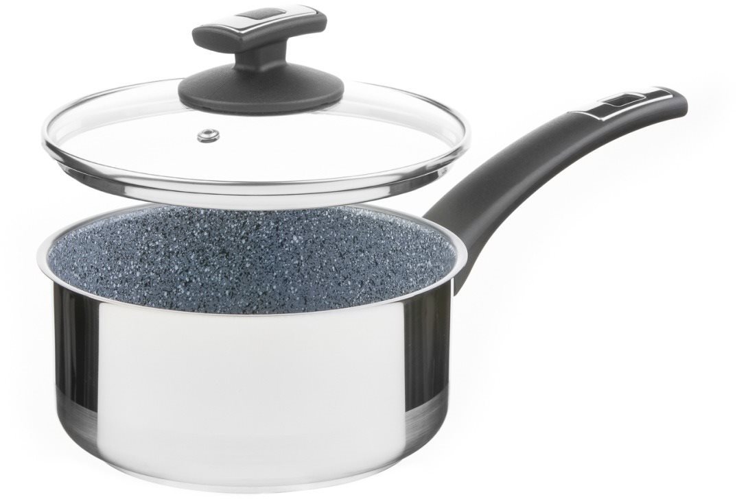 Kolimax Rajnica s rukoväťou a pokrievkou Cerammax Pro Comfort 18 cm, 2 l, granit sivá
