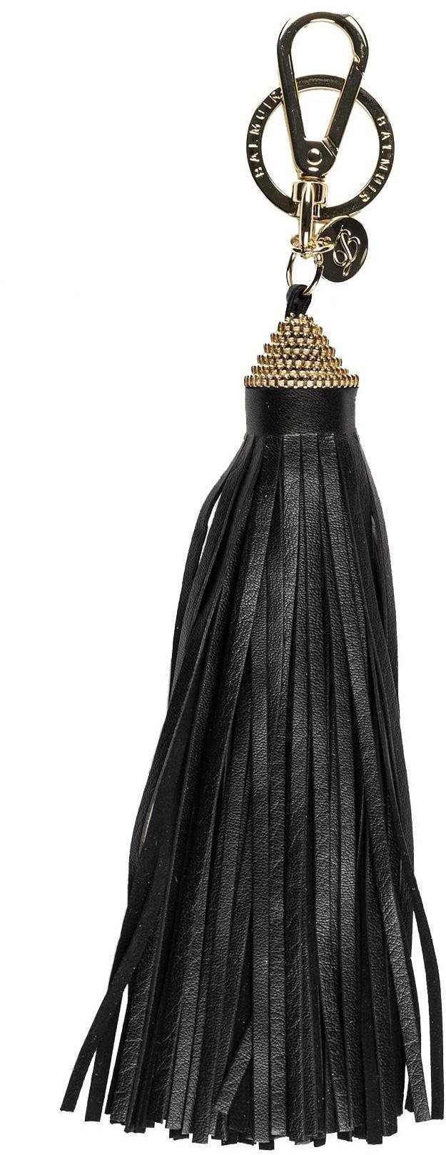Balmuir Trevi kožený prívesok na kľúče, 25 cm, čierny