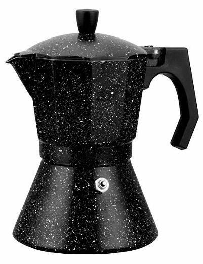 kamille Moka kanvica espresso, 150 ml AL čierny mramor