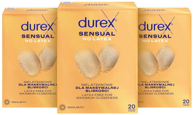 DUREX Sensual No Latex 3× 20 ks