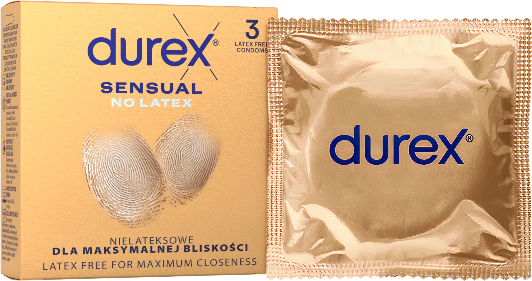 DUREX Sensual No Latex 3 ks