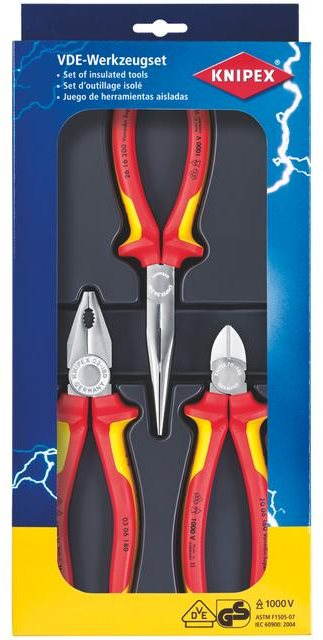 KNIPEX Sada klieští VDE Elektro set, 3 ks 00 20 12