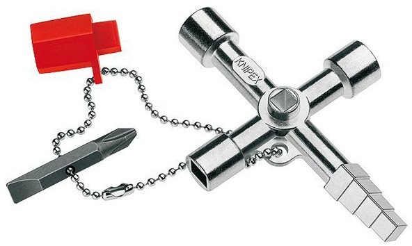 KNIPEX PROFIKEY Kľúč na rozvodné skrine, 89 mm 00 11 04
