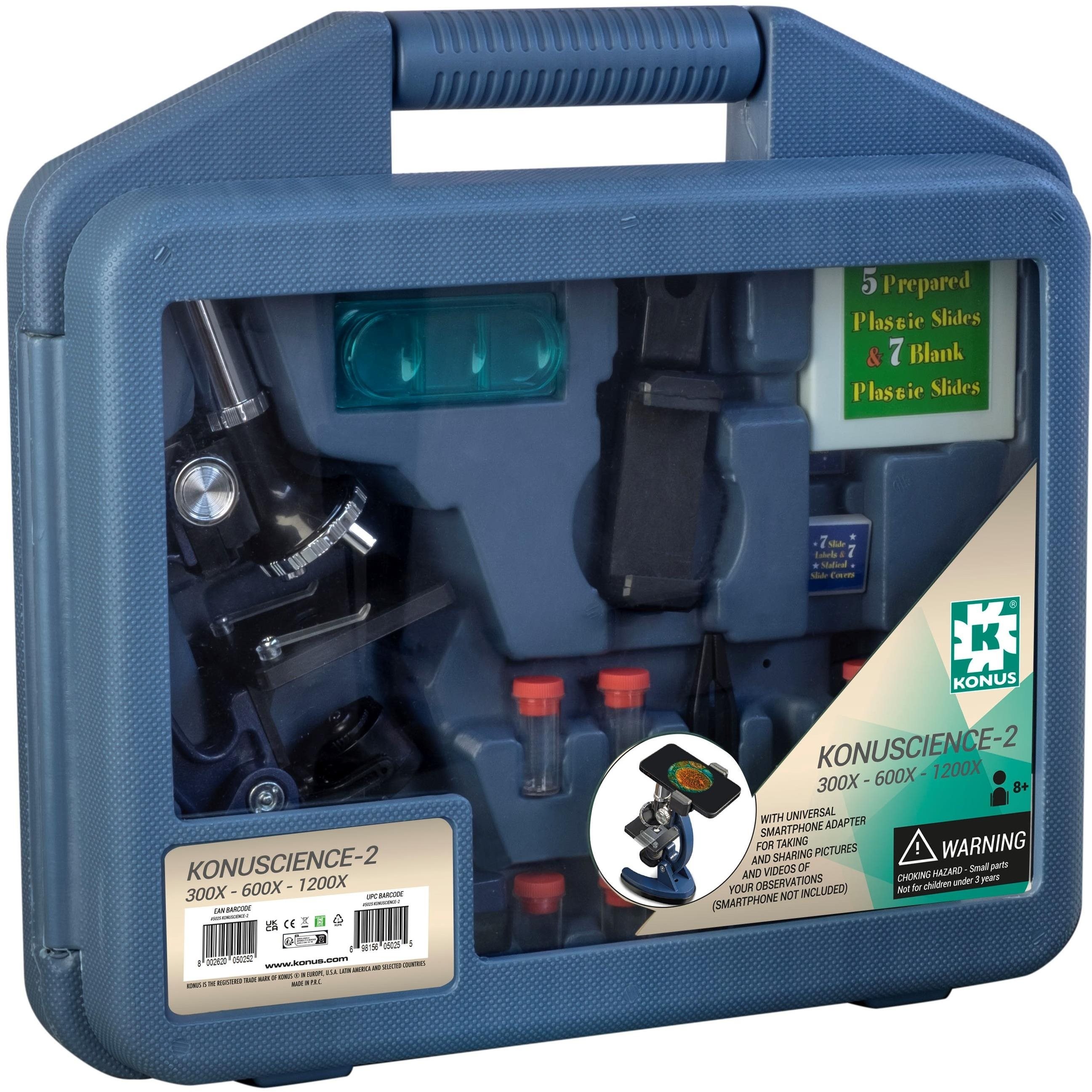 Konus Konuscience-2 – Mikroskop 1200× detský - veľký set
