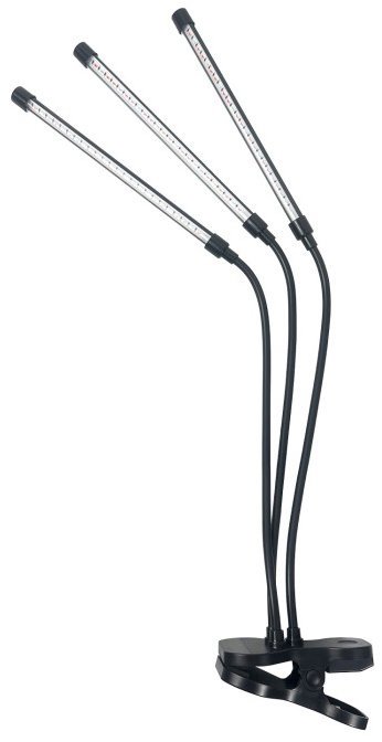 KOBI Light LED Stmievateľná flexibilná stolná lampa s klipsom na pestovanie rastlín, VITARO 3, 10 W 230 V