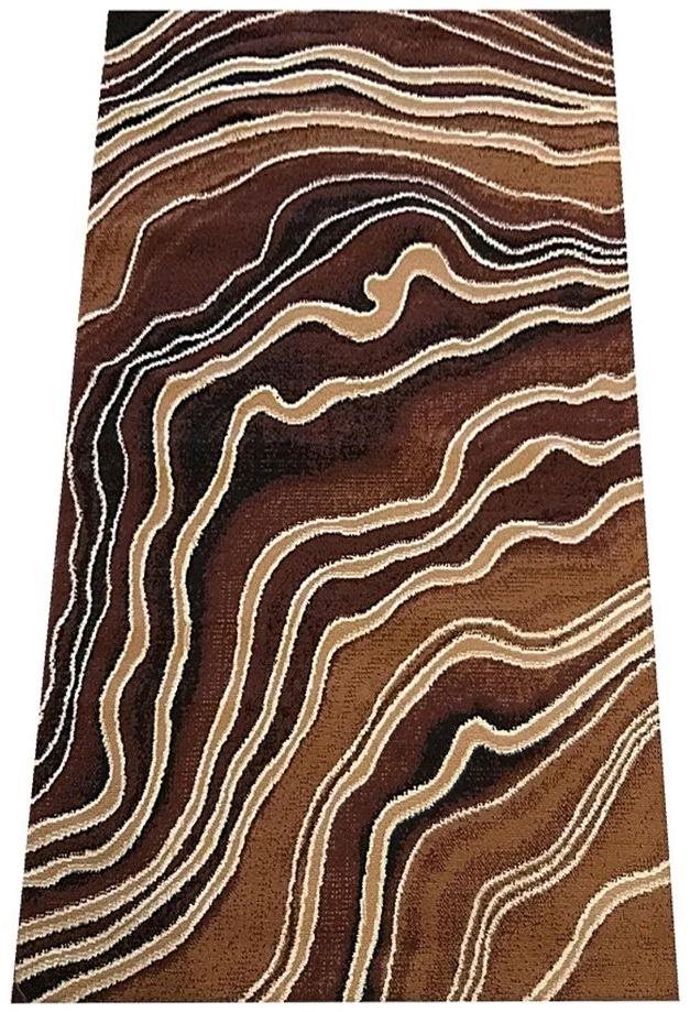 Kusový koberec Alfa hnedý 08 – 40 × 60 cm