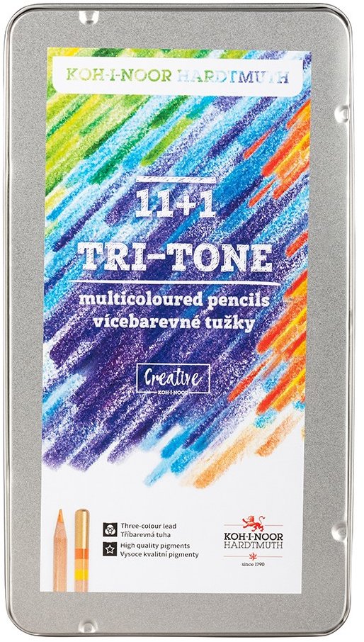 Koh-i-noor Magic 3442/N12 Trojhranné pastelky TR 11, 100 % drevo 11 + 1 ks