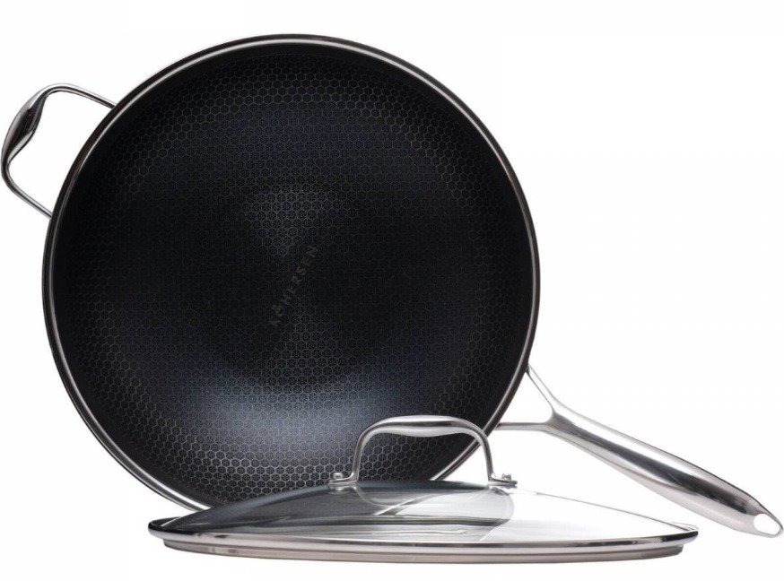 KOHERSEN Panvica WOK s pokrievkou Black Cube 32 cm