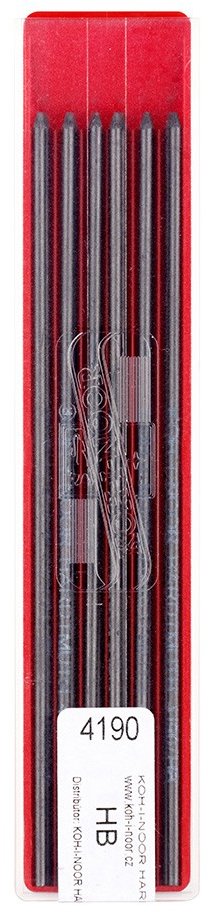 Koh-i-noor 4190 – grafitové tuhy do versatilky 2 mm, HB – 12 ks
