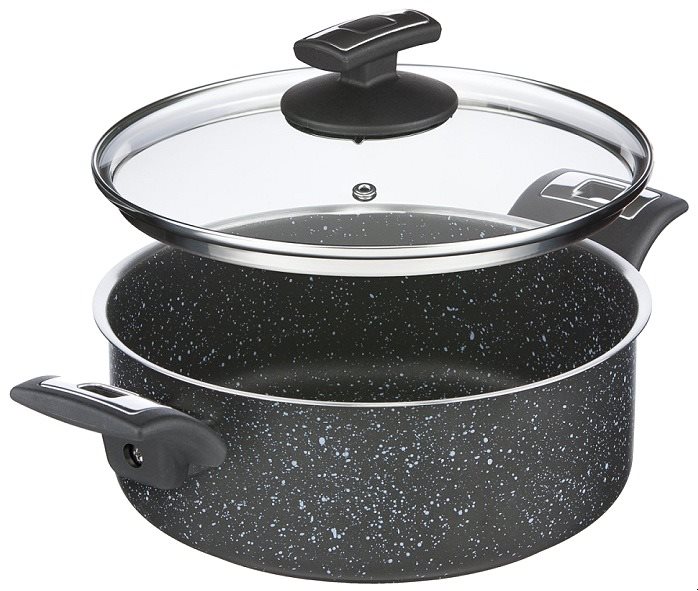 KOLIMAX BLACK GRANITEC s pokrievkou, priemer 22 cm, objem 3,0 l