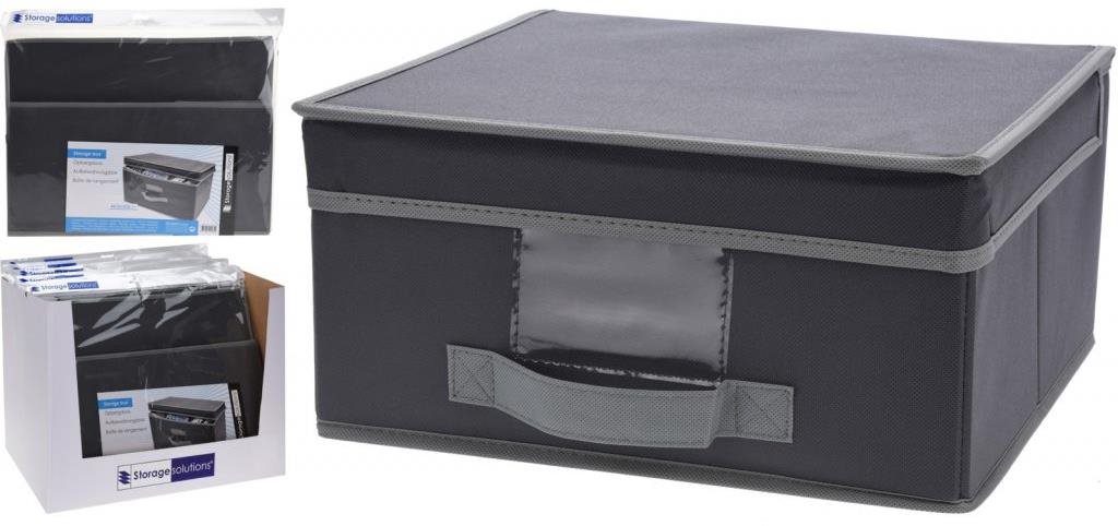 Koopman Skladovací box sivý 47x32x36 cm