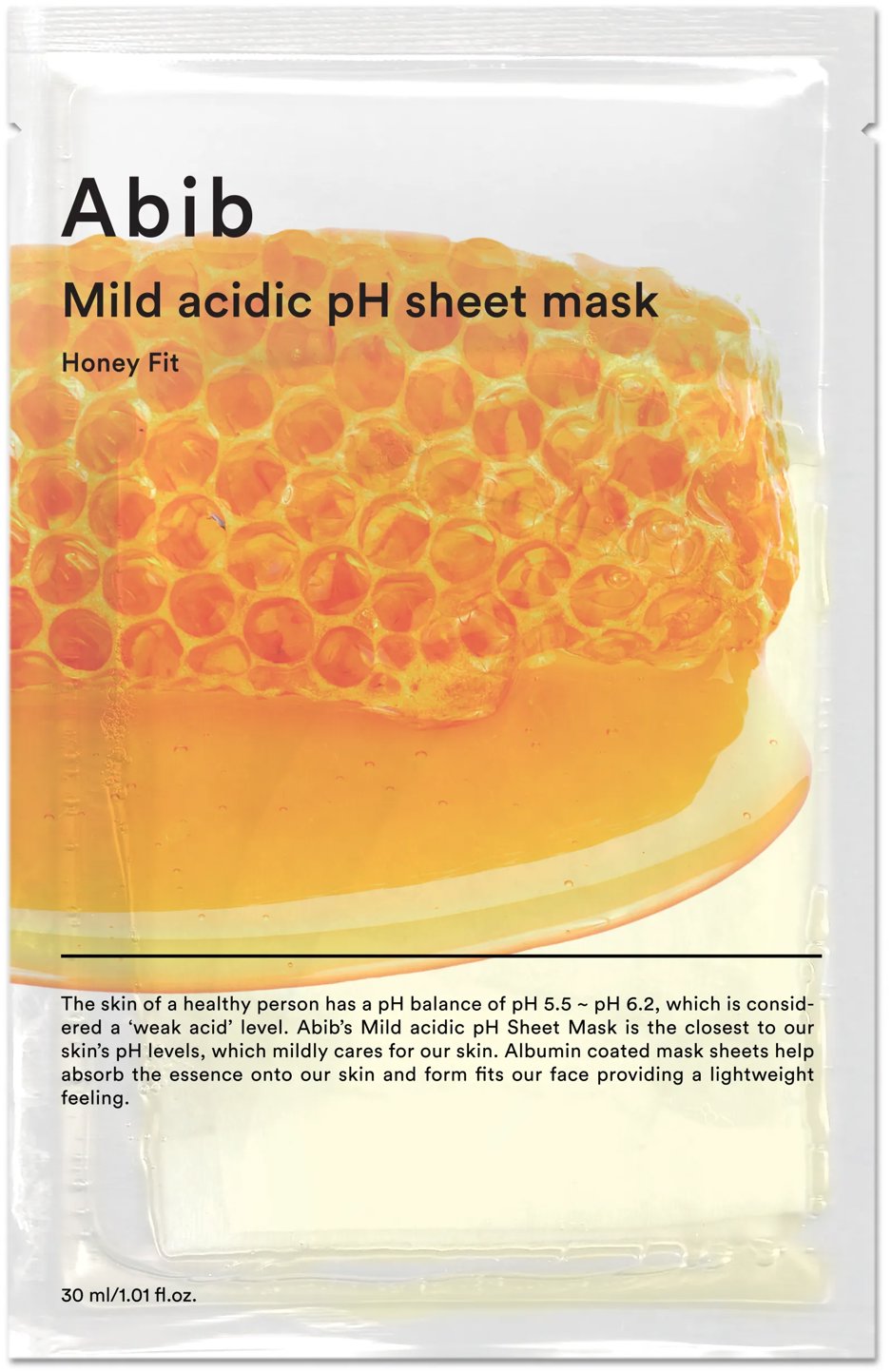 ABIB Mild Acidic pH Sheet Mask Honey Fit 30 ml