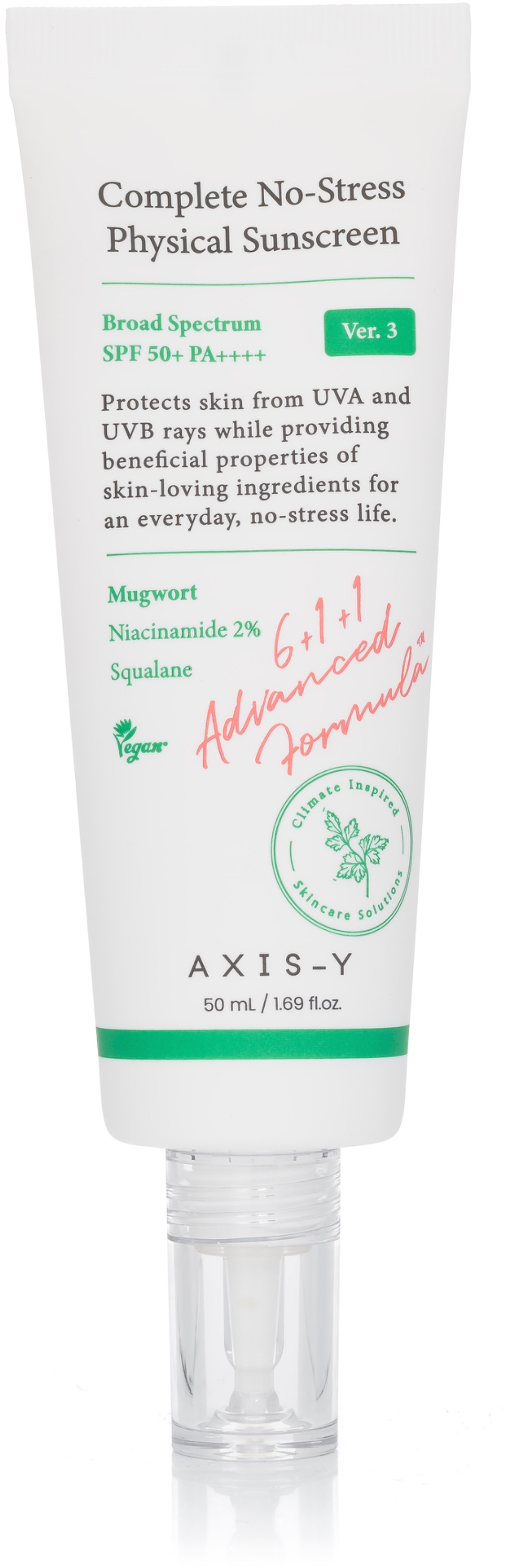 AXIS-Y Complete No-Stress Physical Sunscreen SPF 50+ 50 ml