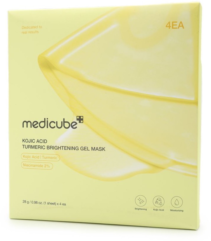 MEDICUBE Kojic Acid Turmeric Brightening Gel Mask 4× 28 g