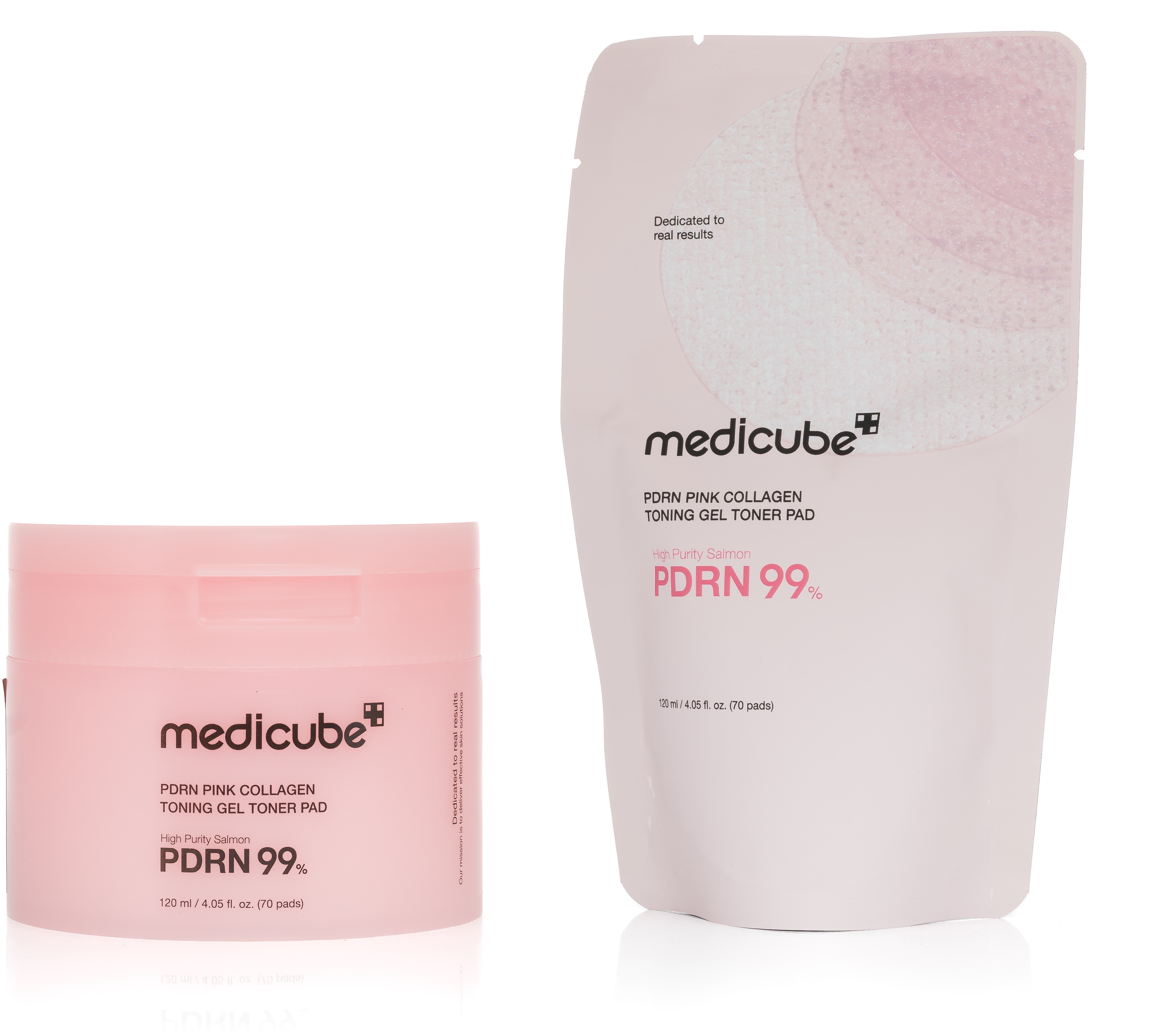 MEDICUBE Pdrn Pink Collagen Toning Gel Toner Pad 120 ml (70 ks)