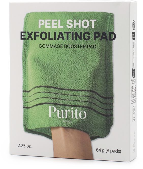 PURITO Peel Shot Exfoliating Pad 8 ks v balení