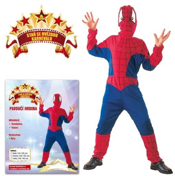 Šaty na karneval – Spiderman veľkosť L