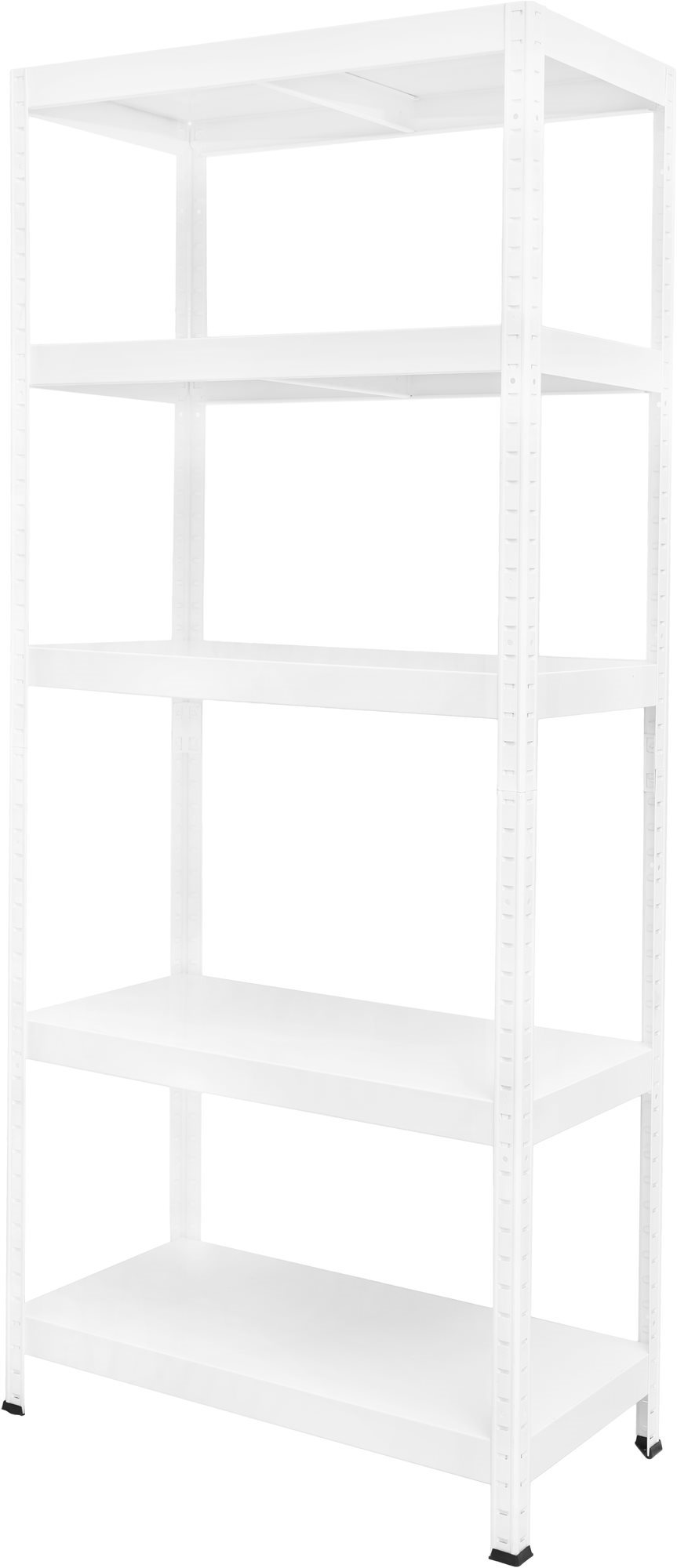 Regál KOVONA DRUMY, 1 800 x 800 x 400 mm, biely