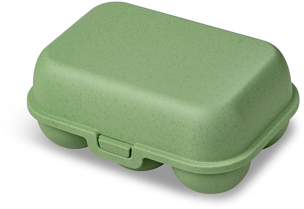 Koziol Box na 6 ks vajec Eggs To Go Mini prírodná listovo zelená
