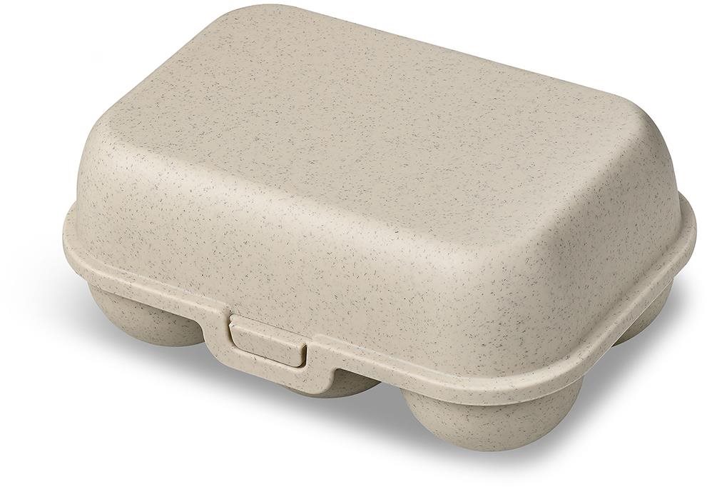 Koziol Box na 6 ks vajec Eggs To Go Mini prírodný púštny piesok