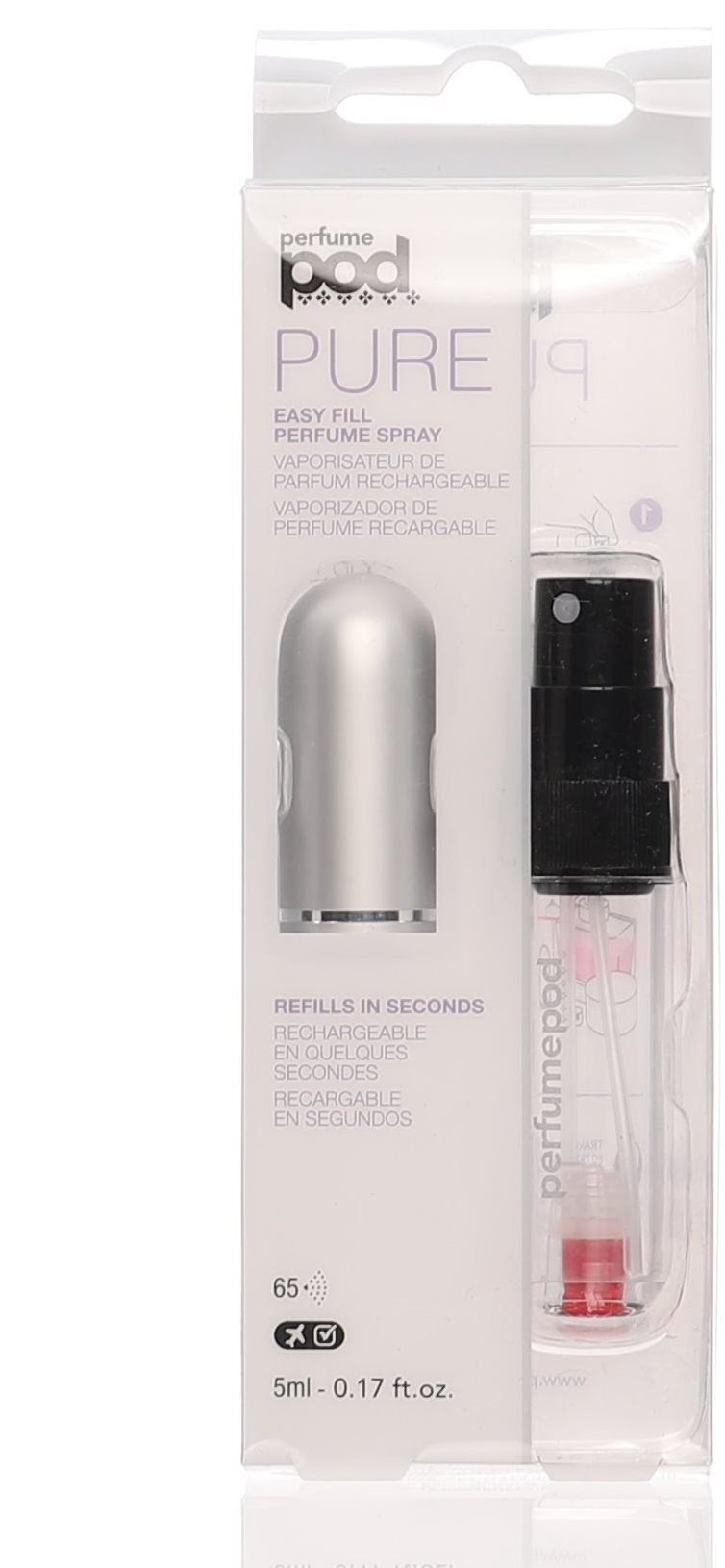 TRAVALO PerfumePod Pure Essential Refill Atomizer Silver 5 ml