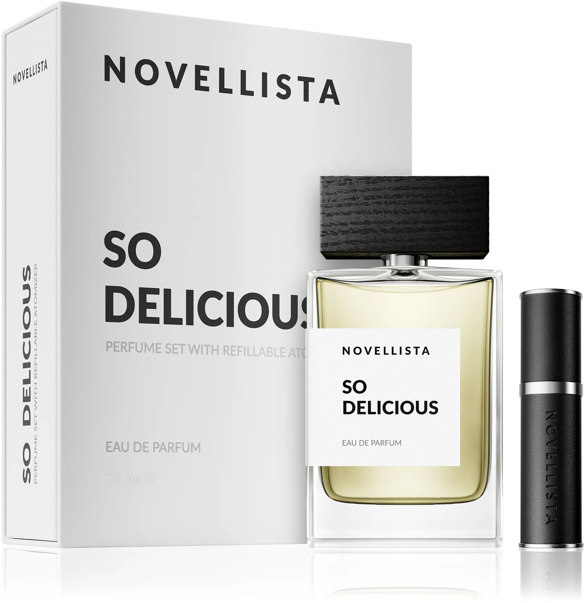 NOVELLISTA So Delicious sada 75 ml + plniteľný atomizér