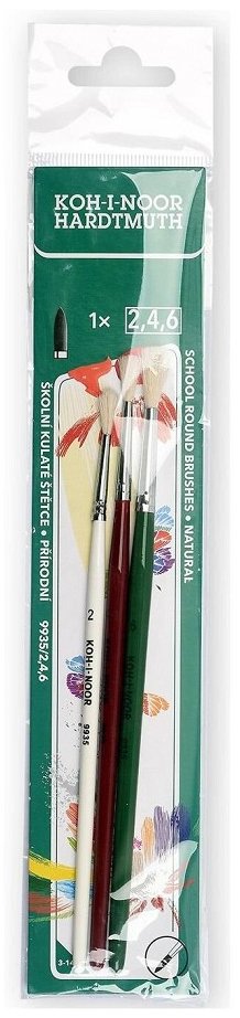 KOH-I-NOOR 9935 okrúhle, veľkosť 2, 4 a 6 – sada 3 ks