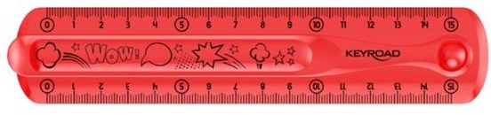 KEYROAD 15 cm ohybné, červené