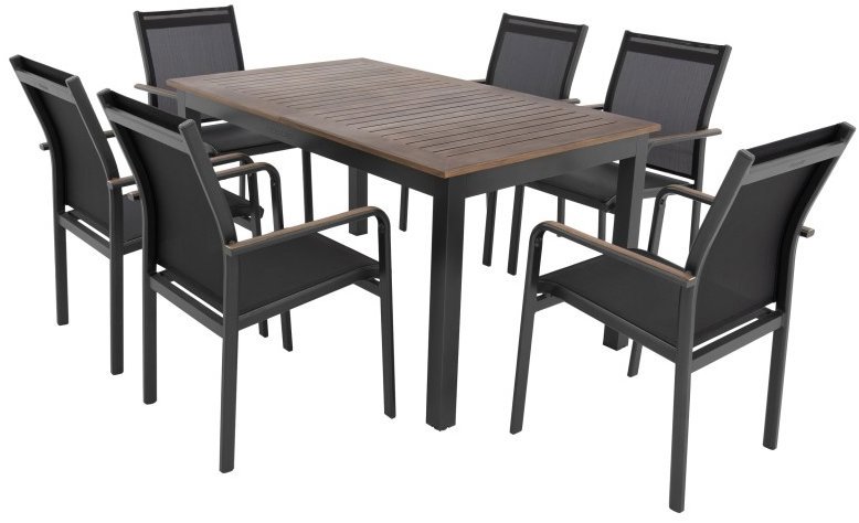 DOPPLER Sedacia súprava EXPERTWOOD Plus, 6 + 1, hliníková